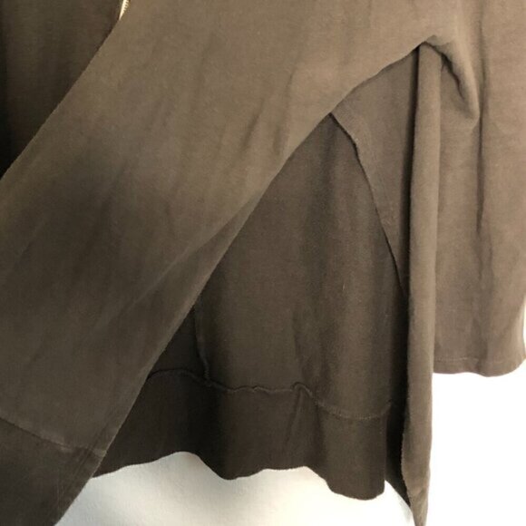 Free People Side Slit Hooded Cardi Zip Up Hoodie Cardigan Jacket We the Free XS - Picture 3 of 6